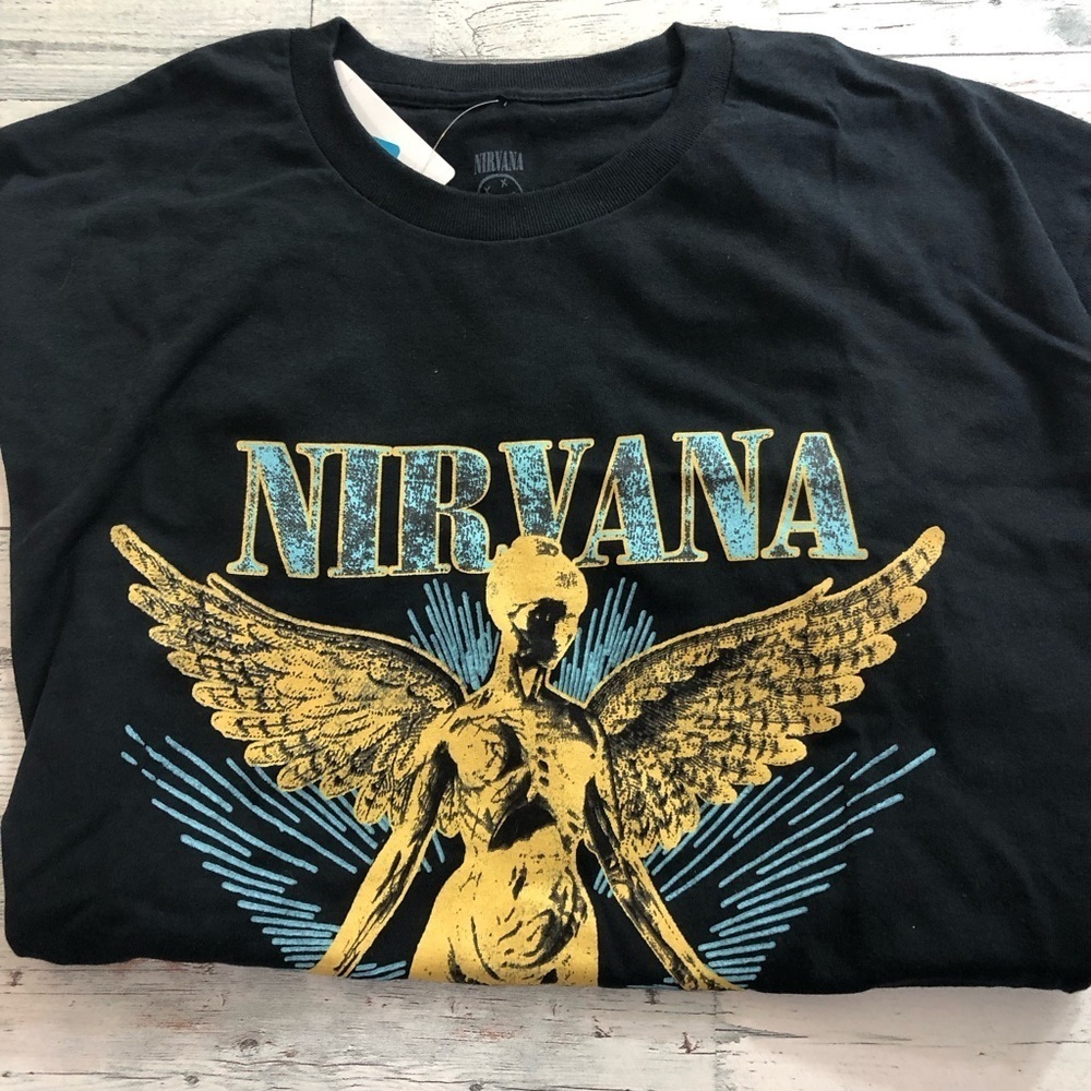 NIRVANA Black Band Tee - Picture 3 of 7